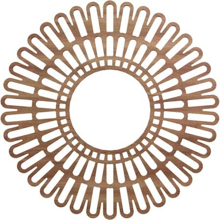 Ekena Millwork Cornelius Wood Fretwork Pierced Ceiling Medallion, Walnut, 16"OD x 6"ID x 3/8"T CMWP16X0375CRWA